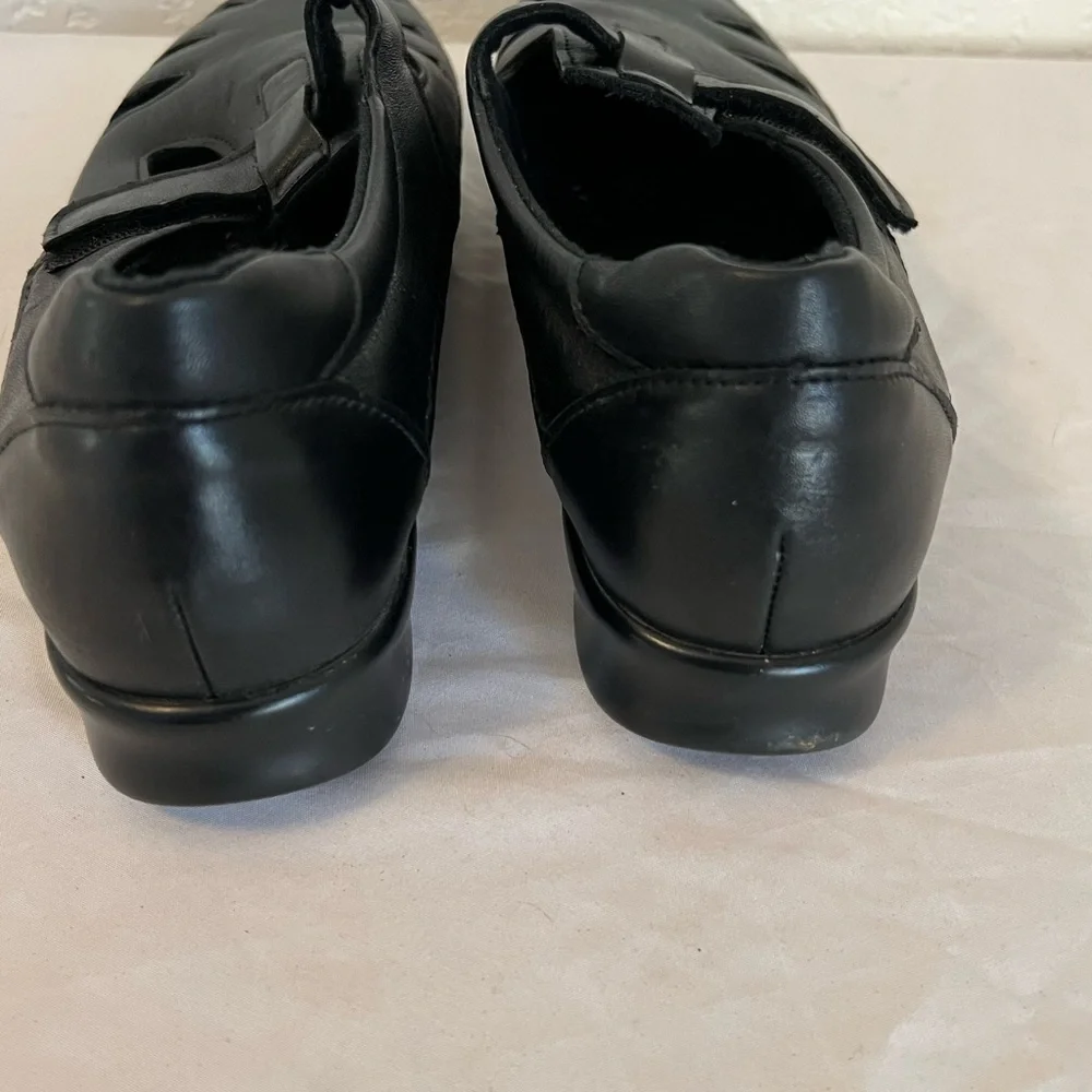SAS Tripad Comfort Roamer Black Leather Cutout‎ Shoes Womens 11.5N EUC Narrow
